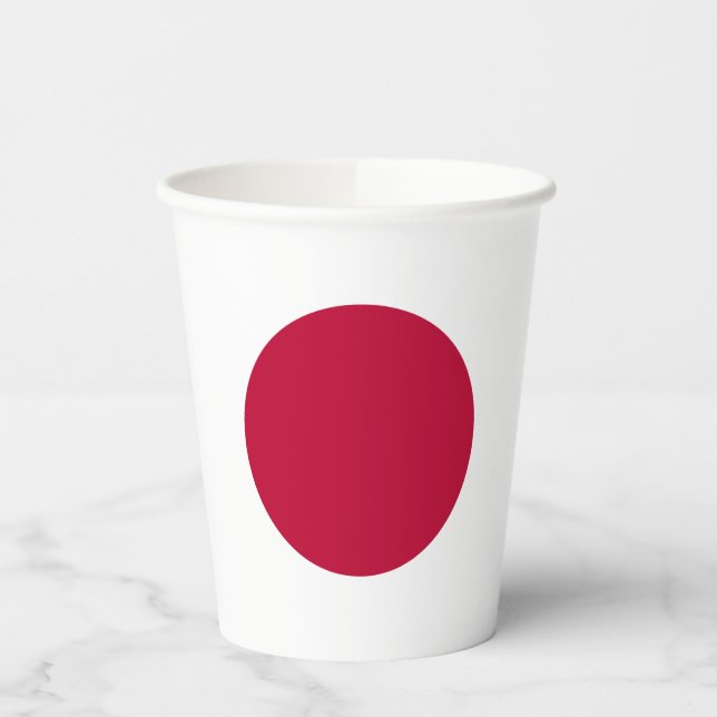 Japanische Flagge Pappbecher (Links)