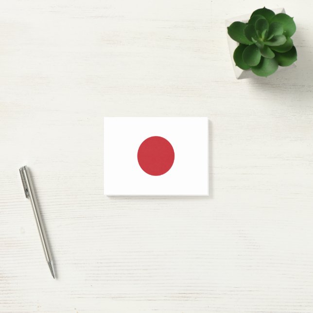 Japanische Flagge Post-it Klebezettel (Büro)
