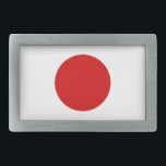 Japanische Flagge Rechteckige Gürtelschnalle<br><div class="desc">Gürtelschnalle</div>