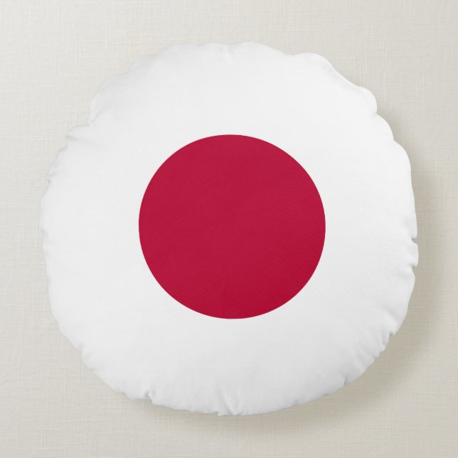 Japanische Flagge Rundes Kissen (Vorderseite)
