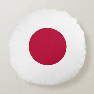 japanische Flagge Rundes Kissen