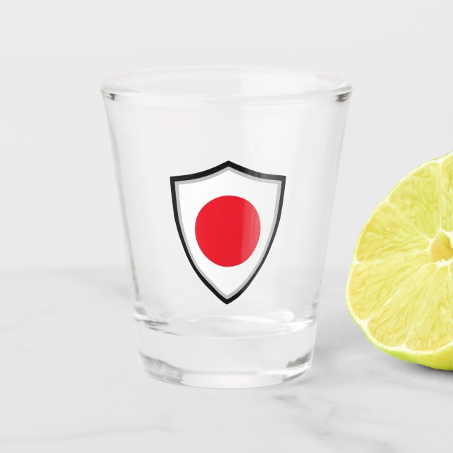 Japanische Flagge Schnapsglas (Vorderseite)