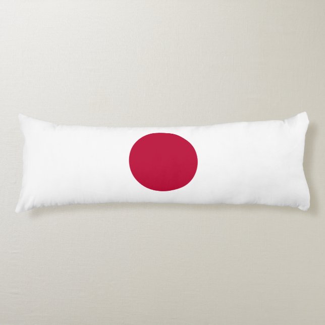 Japanische Flagge Seitenschläferkissen (Vorderseite)
