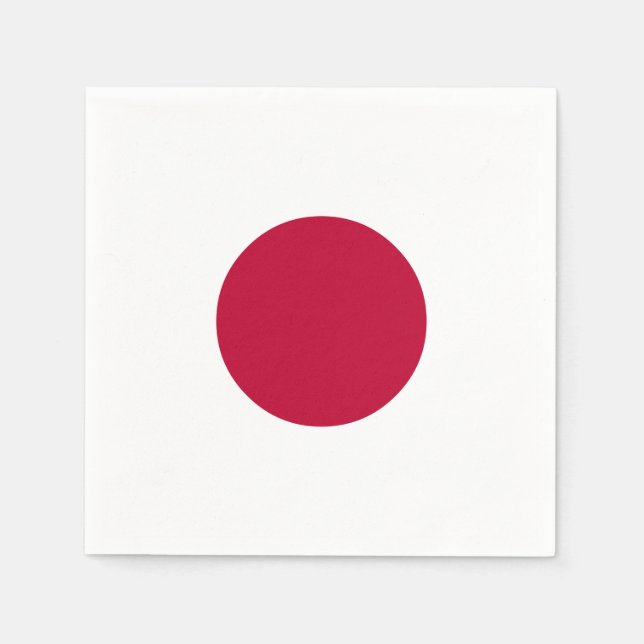 Japanische Flagge Serviette (Vorderseite)