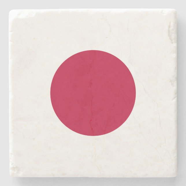Japanische Flagge Steinuntersetzer (Vorderseite)