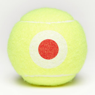 Japanische Flagge Tennisbälle