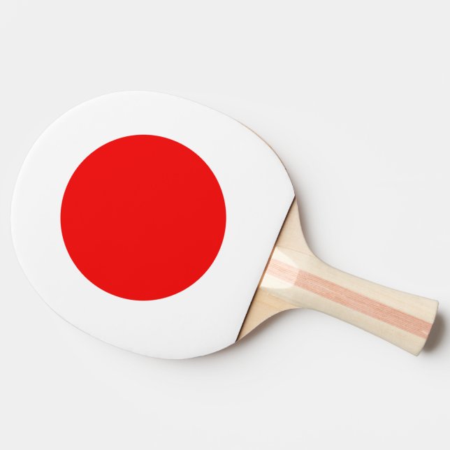 Japanische Flagge Tischtennis Schläger (Seitenansicht)