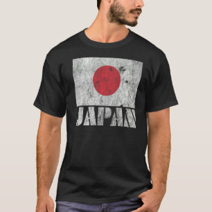 Japanische Flagge Vintages Land Souvenir T-Shirt