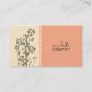 Japanische Floral Melon Business Card Visitenkarte
