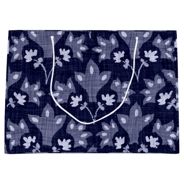 JAPANISCHE FLORALPATTER CUSTOM GIFT BAG GROßE GESCHENKTÜTE (Vorderseite)