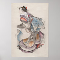 Japanische Frau aus Album of Sketches aus dem 19.