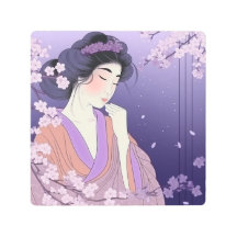 Japanische Frau im Nachdenken