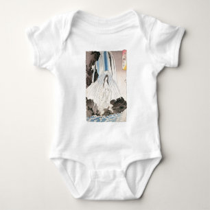 Japanische Frau im Wasserfall, antike japanische K Baby Strampler