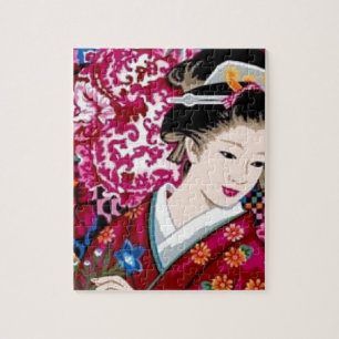 Japanische Frau in Kimono