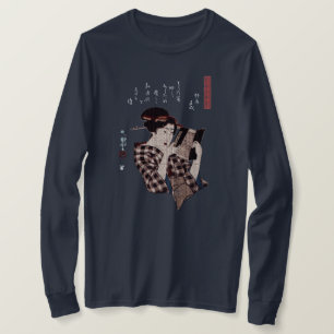 Japanische Frau Lesung-Beunruhigt T-Shirt