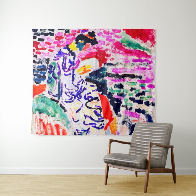 Japanische Frau neben dem Wasser, Matisse Wandteppich (Beispiel (Horizontal))
