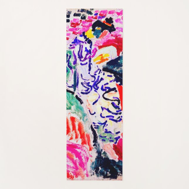 Japanische Frau neben dem Wasser, Matisse Yogamatte (Vorderseite)