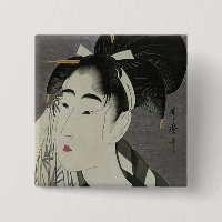 Japanische Frauen, die ihr Gesicht abwischen