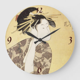 Japanische Frauen-Wanduhr Große Wanduhr