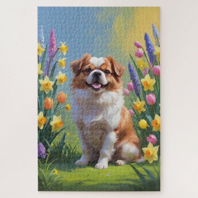 Japanische Frühlingsblumen für Hunde (Vertikal)