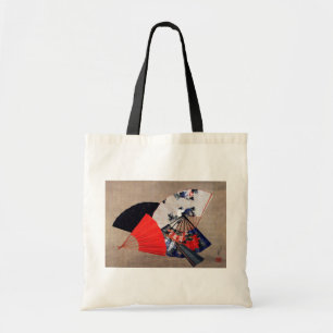 Japanische fünf Fans, Hokusai, Ukiyoe Tragetasche