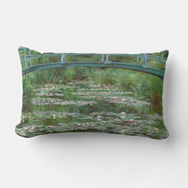 Japanische Fußbrücke Claude Monet Französische Kun Lendenkissen (Vorderseite)