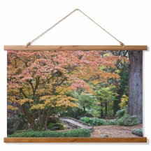 Japanische Garten Herbstleaf Farblandschaft