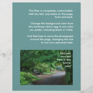 Japanische Gartenbank-Flyer Flyer