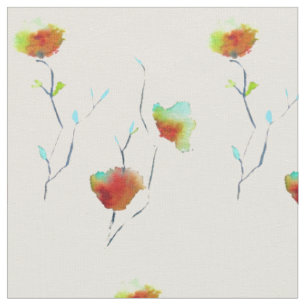 Japanische Geisha mit rosa Blüte niedliche Kunst Stoff