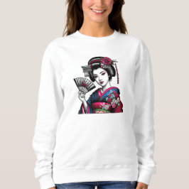 Japanische Geisha-Sweatshirt Sweatshirt
