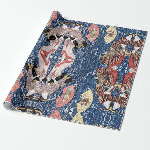 Japanische Geschichte Geisha Geschenkpapier