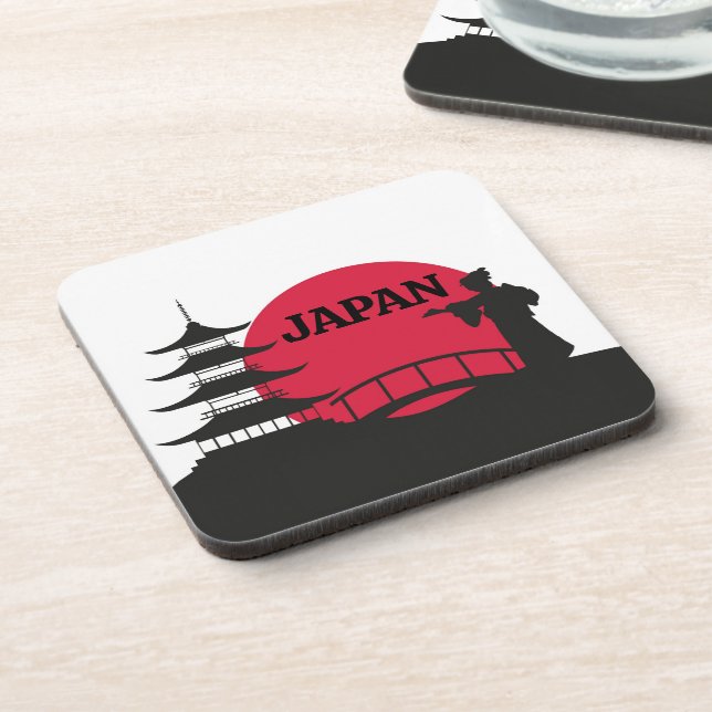 Japanische Getränkekasten Getränkeuntersetzer (Linke Seite)