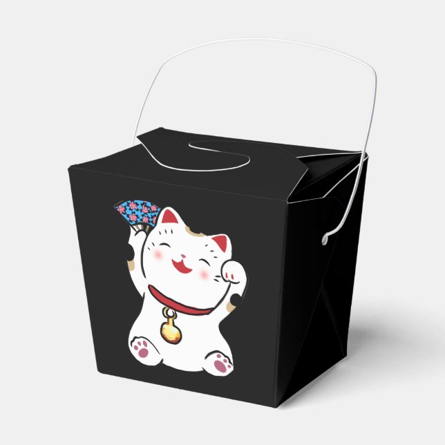 Japanische glückliche Katze Geschenkschachtel (Vorderseite)