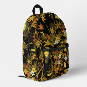 Japanische Herbstblätter Antique Botanical Bedruckter Rucksack