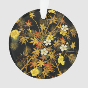 Japanische Herbstblätter Antique Botanical Ornament