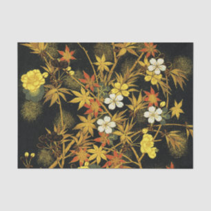 Japanische Herbstblätter Antique Botanical Seidenpapier