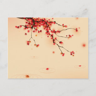 Japanische Herbstkunst Postkarte