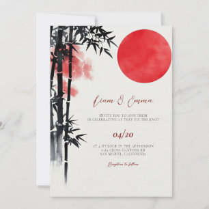 Japanische Hochzeitseinladung Einladung