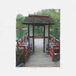 Japanische Inspiration Fleecedecke