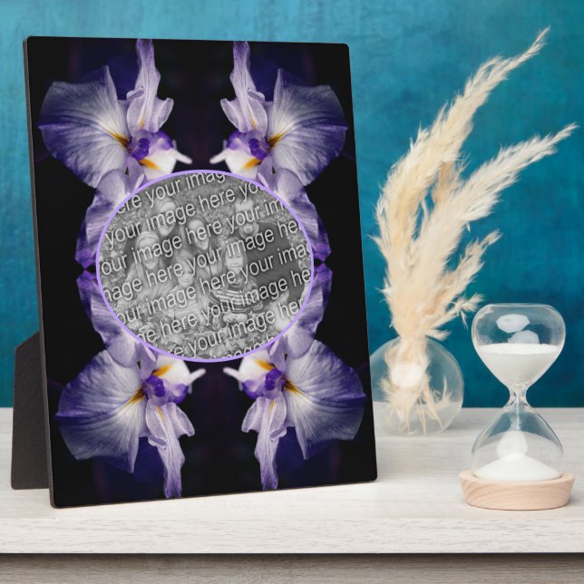 Japanische Iris-Blume Erstellen Sie Ihr eigenes Fo Fotoplatte (Seite)