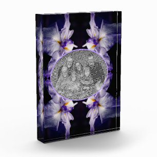 Japanische Iris-Blume kreieren Sie Ihre eigene Fotoblock