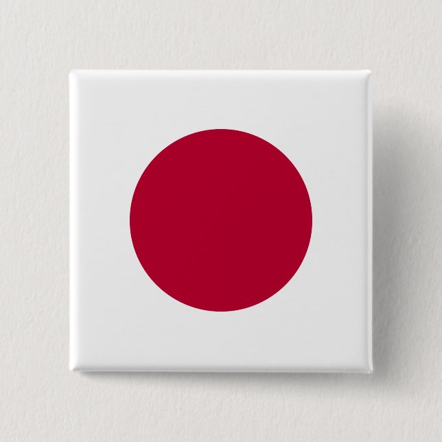 Japanische (japanische) Flagge Button (Vorderseite)
