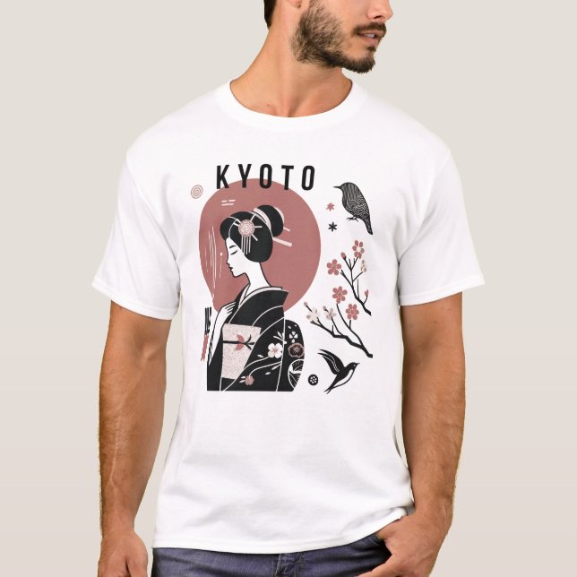 Japanische japanische Frauengestalt T-Shirt (Vorderseite)