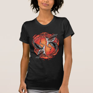 Japanische Kampfkran - Asiatische Kunst T-Shirt