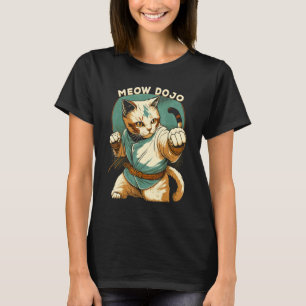 Japanische Kampfkunst Karate Cat Meow Dojo T-Shirt