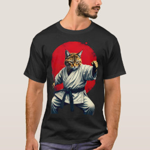 Japanische Kampfsportart Judo Karate Katze T-Shirt