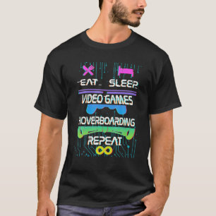 Japanische Kanji-Charaktere essen Sleep-Game-Wiede T-Shirt