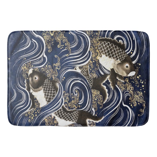 Japanische Karpfen Bath Mat Badematte (Vorderseite)