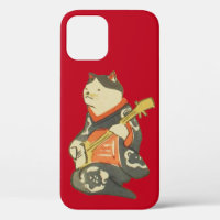 Japanische Katze Gitarre spielen, Kuniyoshi, Ukiyo