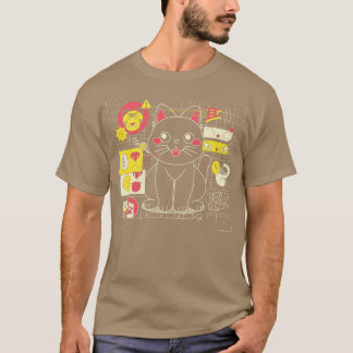 Japanische Katze Graph von Tobe Fonseca T-Shirt
